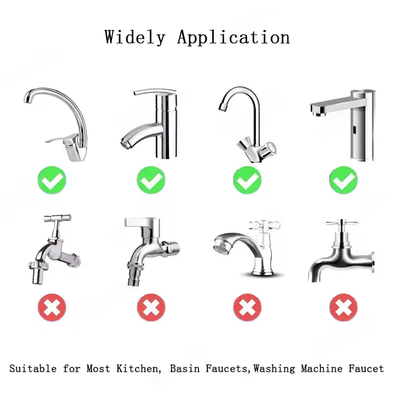 FlowFlexPro™ 1080° Swivel Stainless-Steel Faucet Extender | Dual-Mode, Splash-Proof & Easy to Install