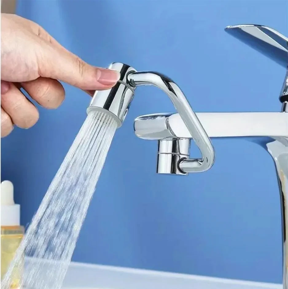 FlowFlexPro™ 1080° Swivel Stainless-Steel Faucet Extender | Dual-Mode, Splash-Proof & Easy to Install