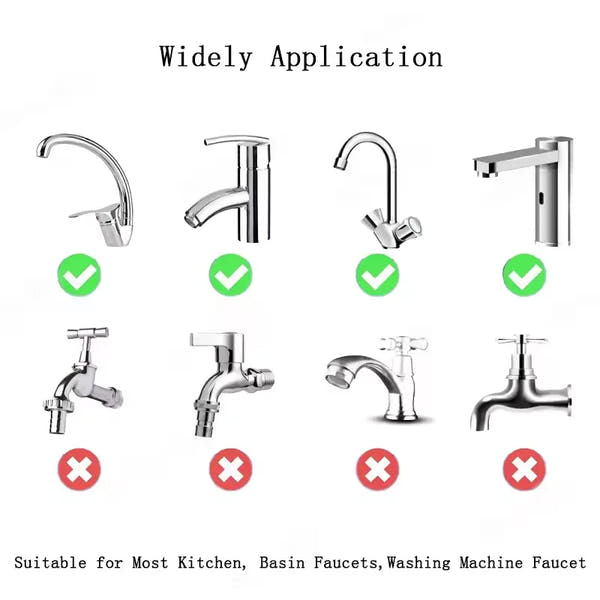 FlowFlexPro™ 1080° Swivel Stainless-Steel Faucet Extender | Dual-Mode, Splash-Proof & Easy to Install