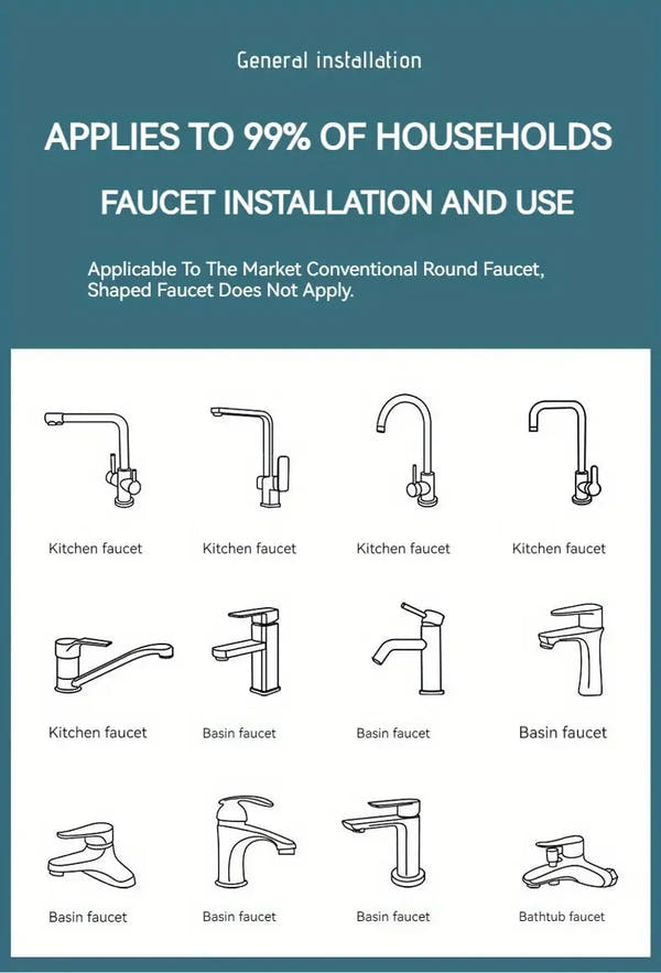 FlowFlexPro™ 1080° Swivel Stainless-Steel Faucet Extender | Dual-Mode, Splash-Proof & Easy to Install