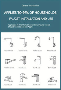 FlowFlexPro™ 1080° Swivel Stainless-Steel Faucet Extender | Dual-Mode, Splash-Proof & Easy to Install